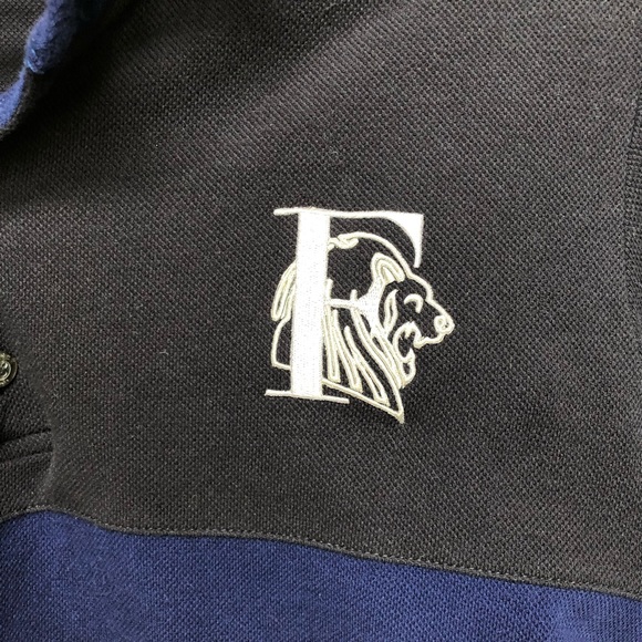 Ferré Milano Italian Designer Black Blue &Red Polo - Picture 7 of 7